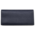 Prada Navy Leather Long Wallet (Bi-Fold) (Pre-Owned)