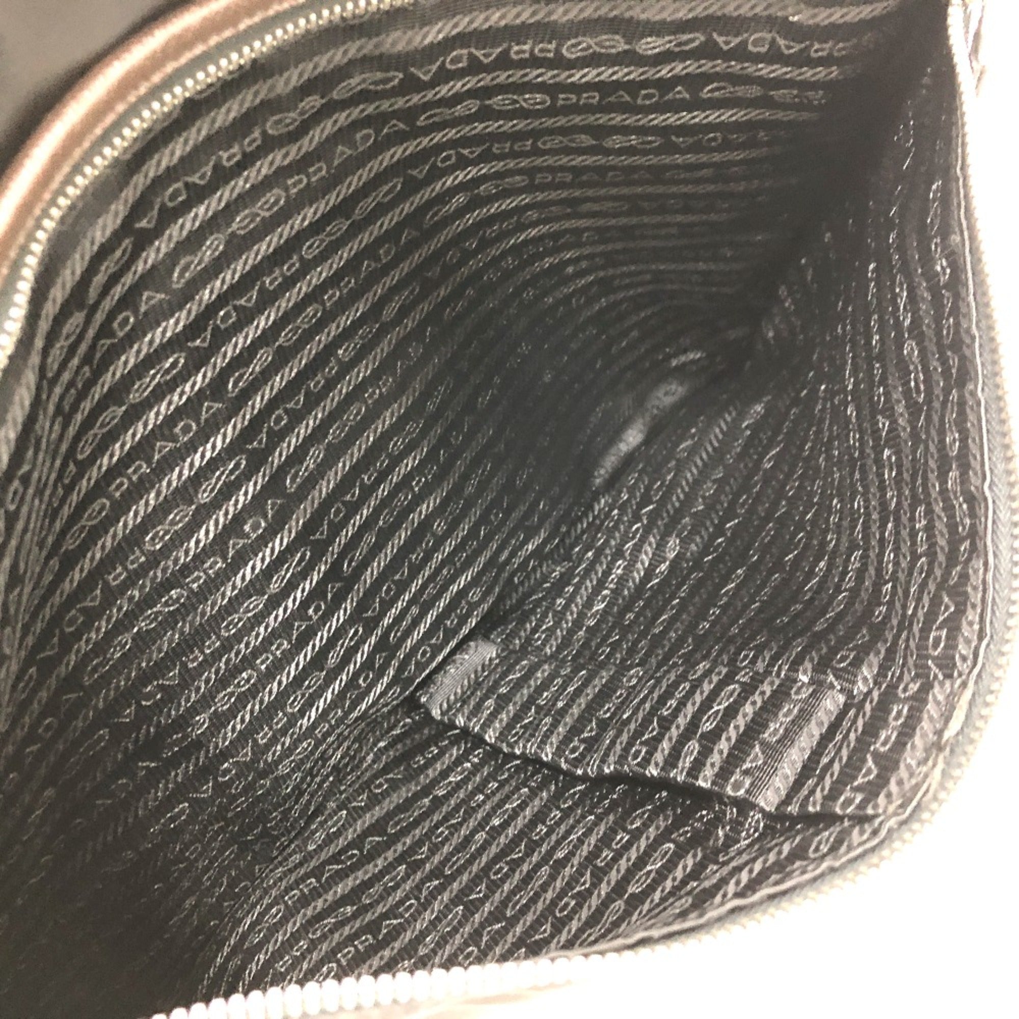 Prada Black Cloth Shoulder Bag (Pre-Owned)