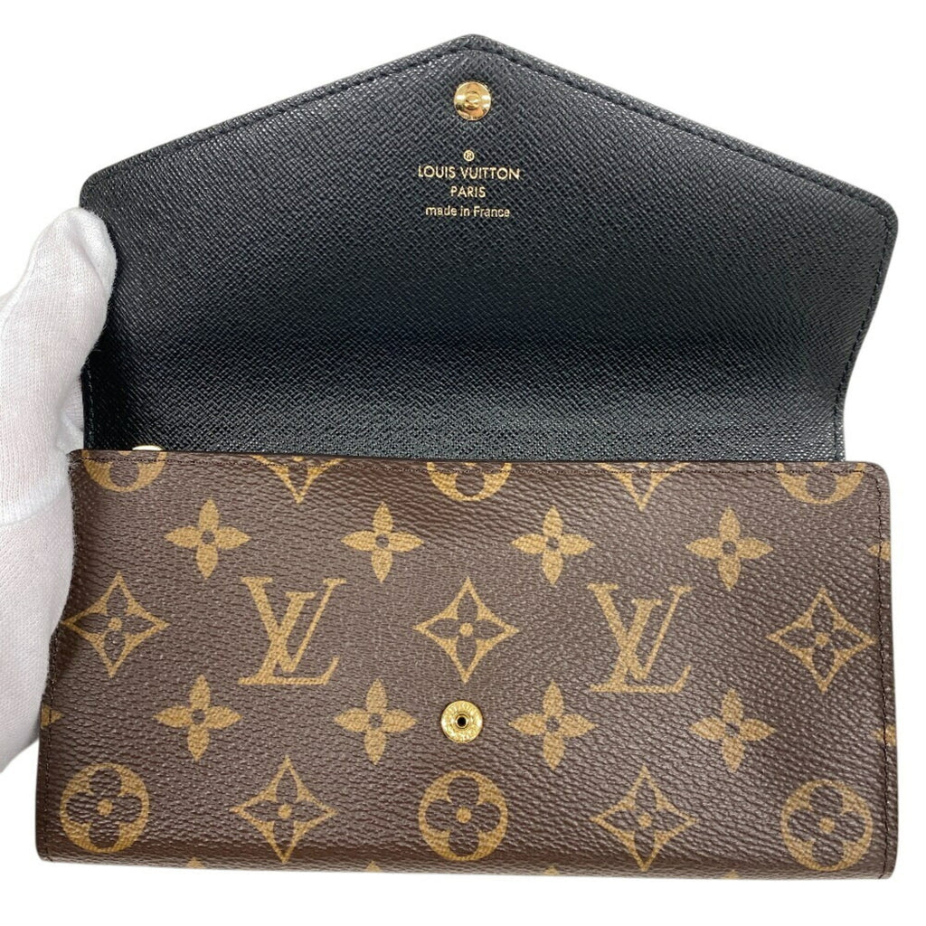 Louis Vuitton Brown Leather Wallet (Tri-Fold) (Pre-Owned)