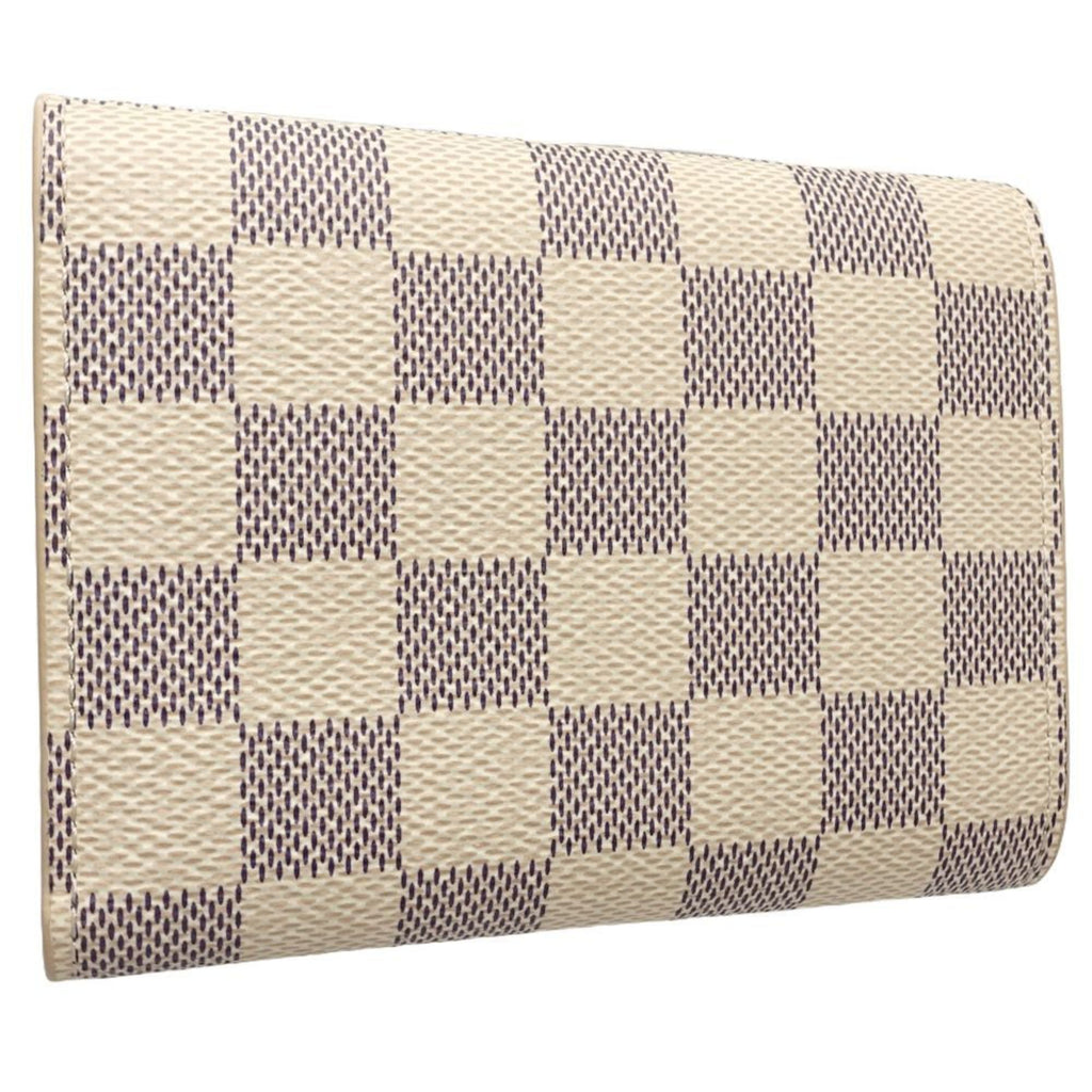 Louis Vuitton Damier Azur Rose Ballerine White Damier Azur Wallet (Tri-Fold) (Pre-Owned)
