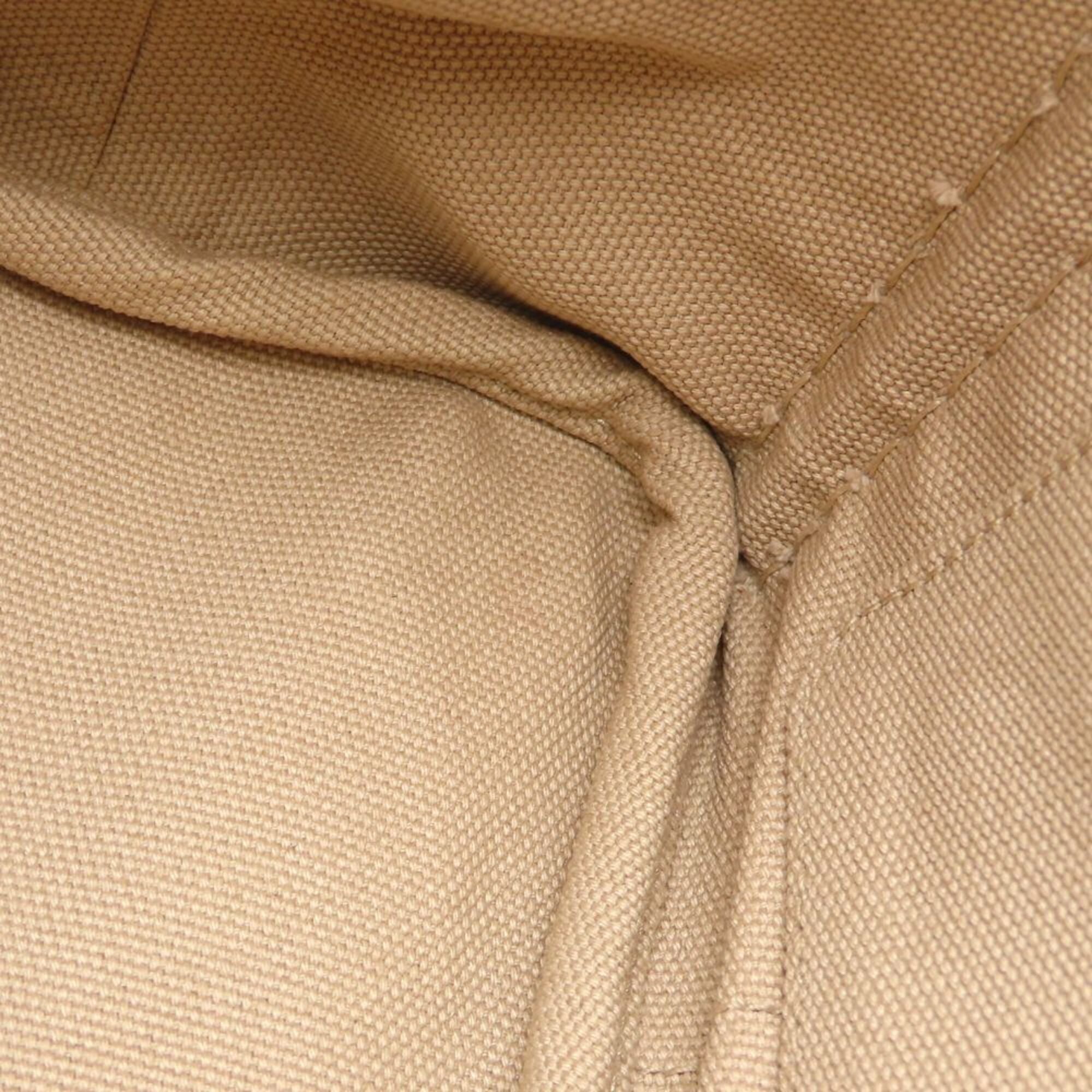 Prada Beige Canvas Handbag (Pre-Owned)
