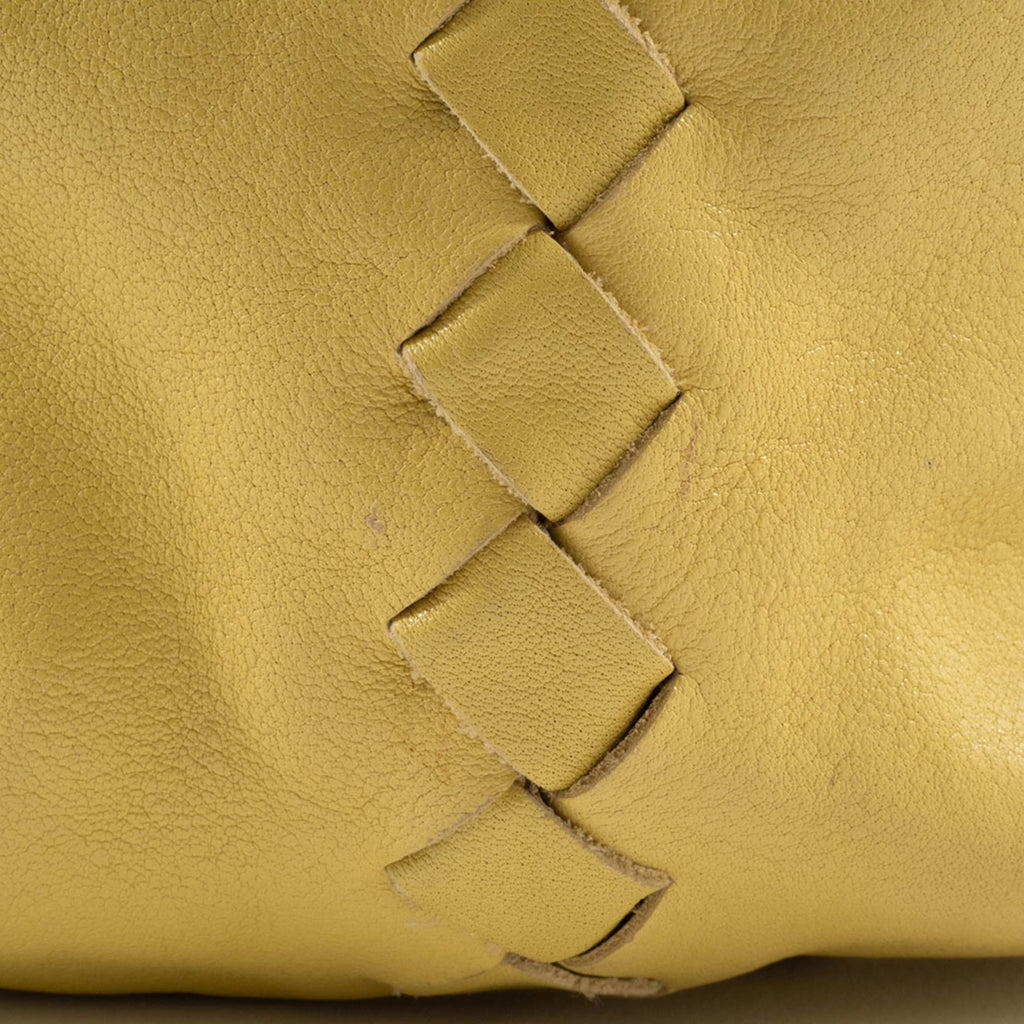 Bottega Veneta Yellow Leather Handbag (Pre-Owned)