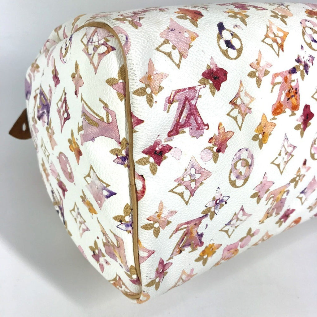 Louis Vuitton Monogram Watercolor Pink White Boston Bag Handbag (Pre-Owned)