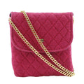 Chanel Red Color Cotton Pouch (Pre-Owned)