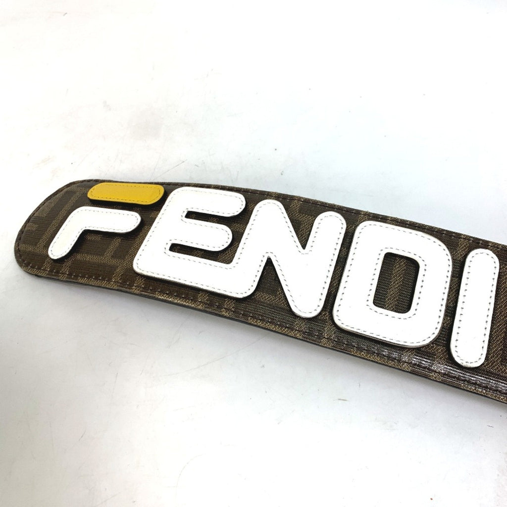 Fendi Brown Cloth Chain/Shoulder Wallet (Pre-Owned)