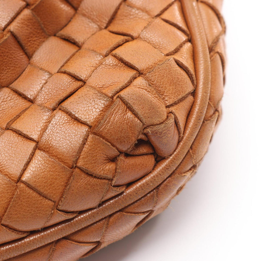 Bottega Veneta Brown Leather Handbag Shoulder Bag (Pre-Owned)