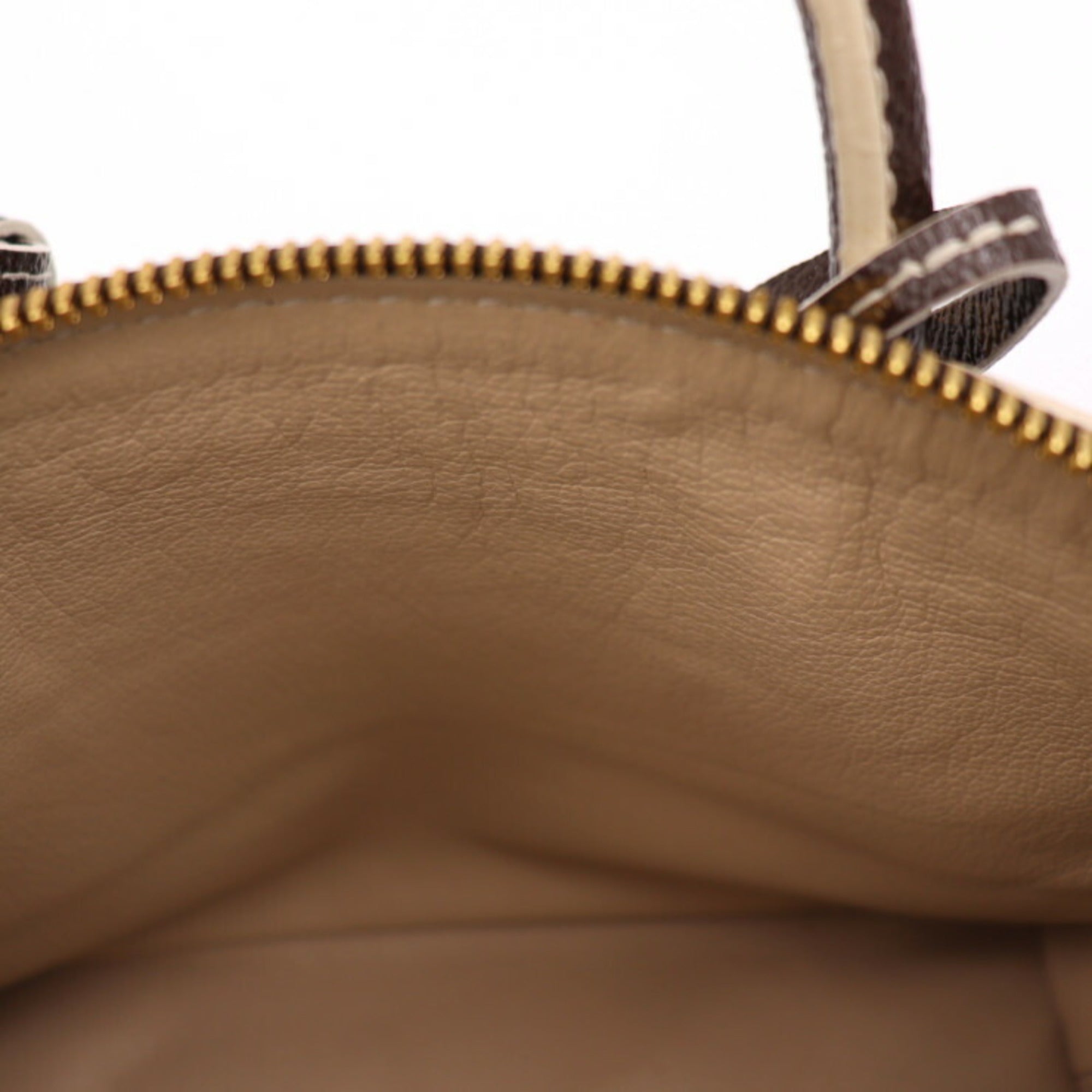 Louis Vuitton Brown Ivory Monogram Pvc Leather Handbag Tote Bag (Pre-Owned)