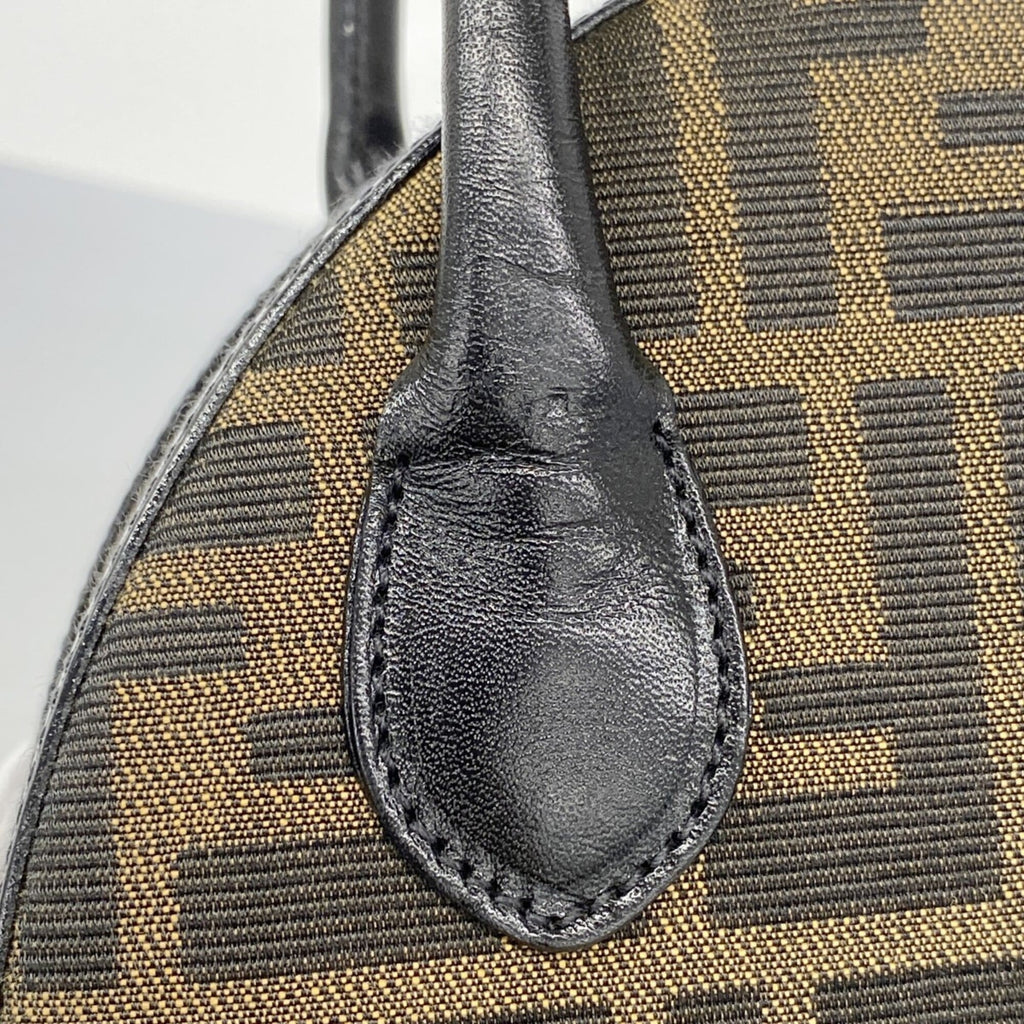 Fendi Brown Nylon Canvas Handbag (Pre-Owned)