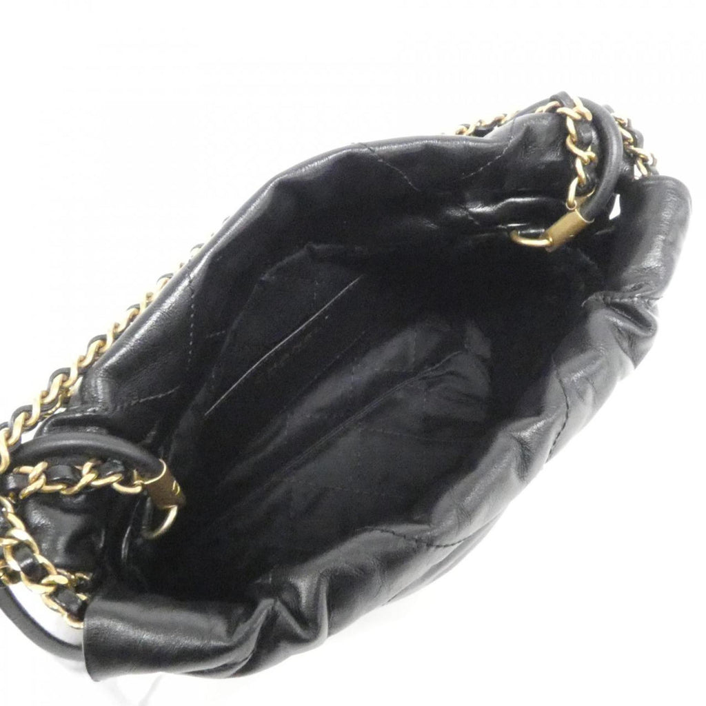 Chanel Black Leather Handbag (Pre-Owned)