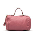 Gucci Pink Leather Boston Bag Handbag (Pre-Owned)