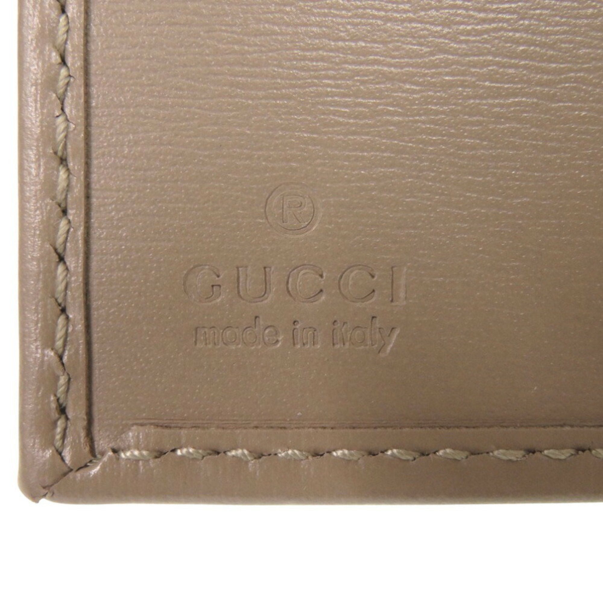 Gucci Brown Leather Wallet (Bi-Fold) (Pre-Owned)