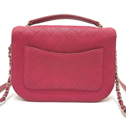 Chanel Pink Leather Shoulder Bag (Pre-Owned)