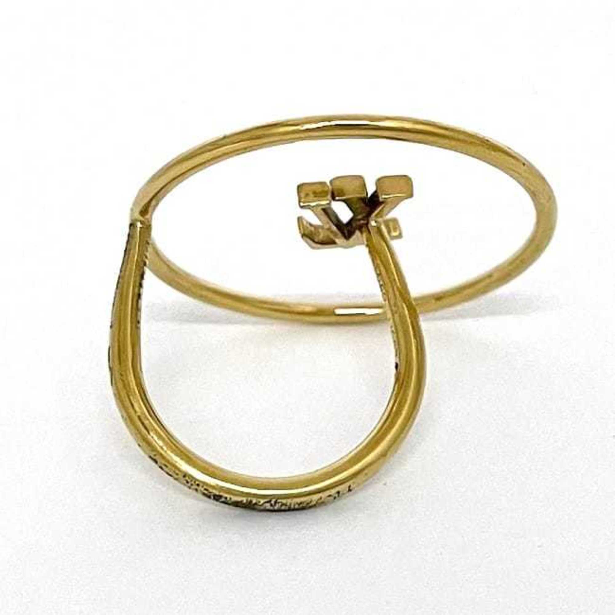 Louis Vuitton Gold Plating Band Ring (Pre-Owned)