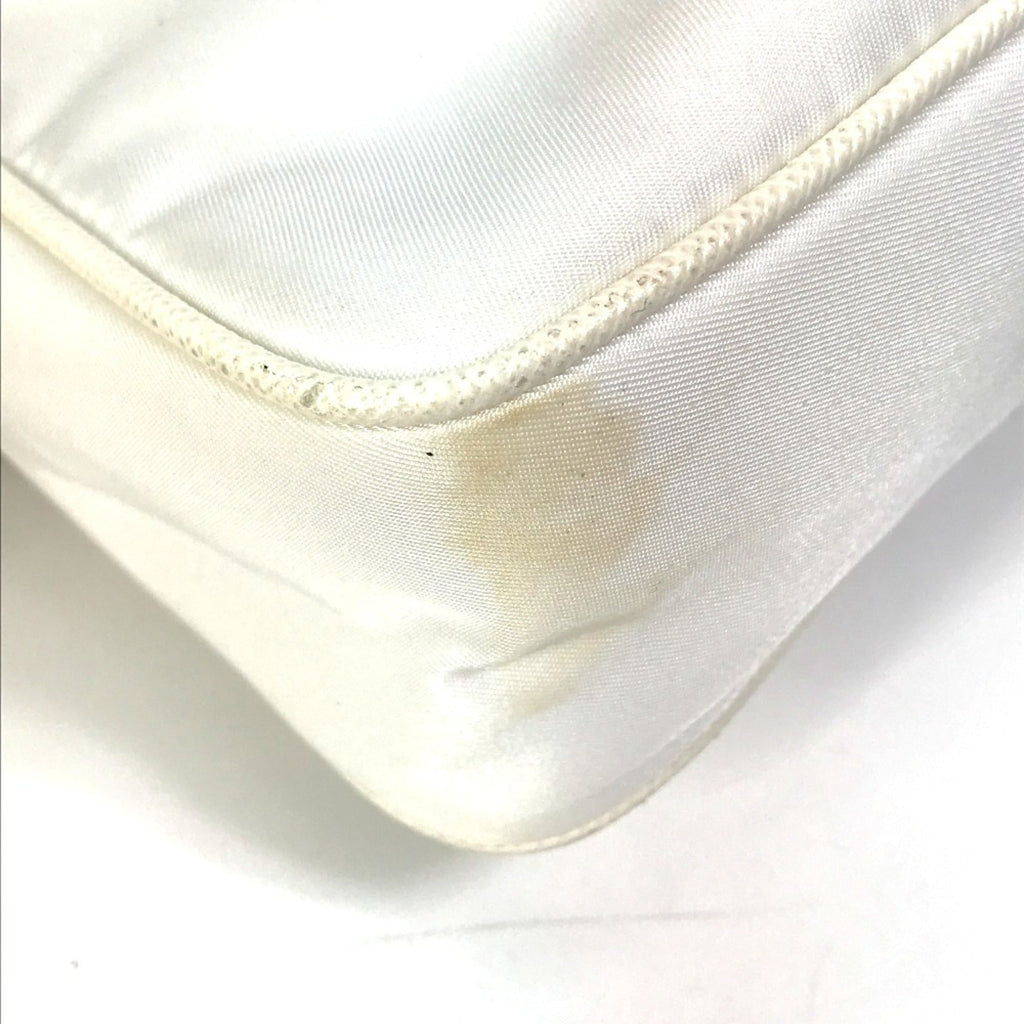 Prada White Cloth Shoulder Bag (Pre-Owned)