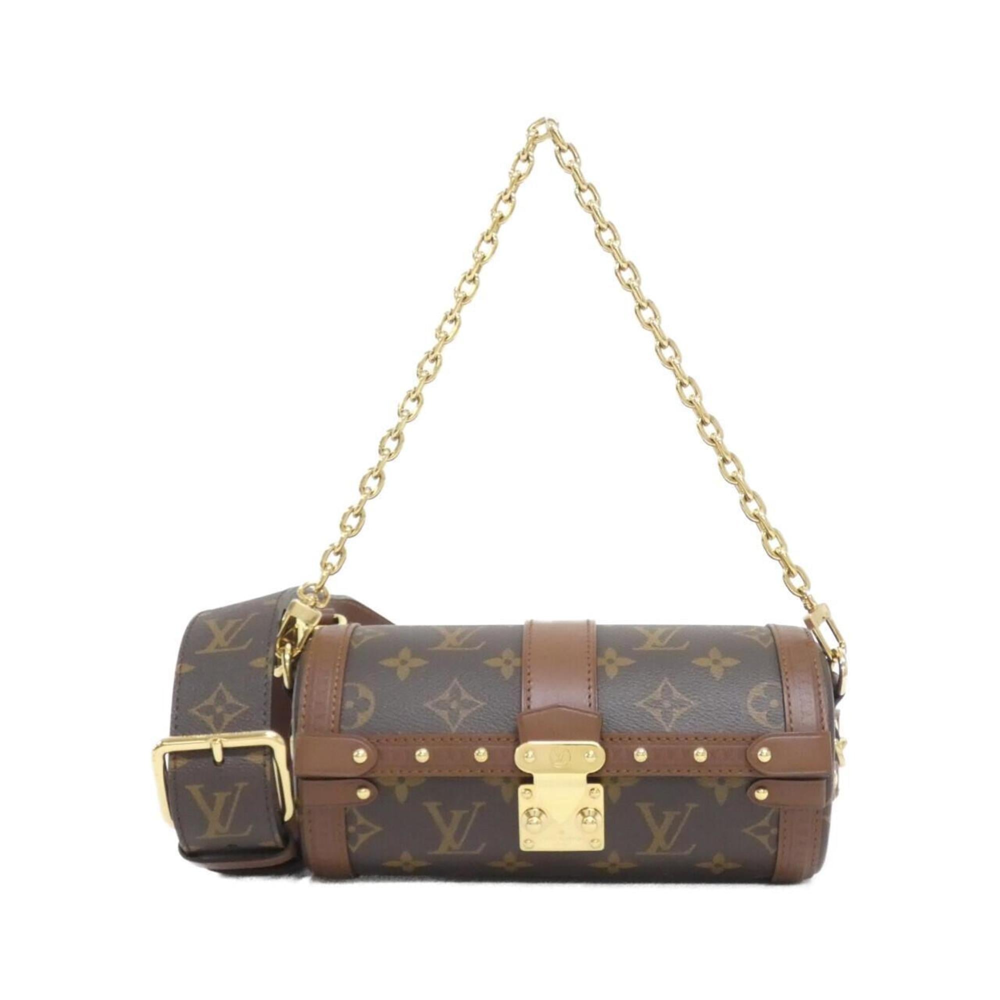 Louis Vuitton Monogram Marron Coated Canvas Shoulder Bag (Pre-Owned)