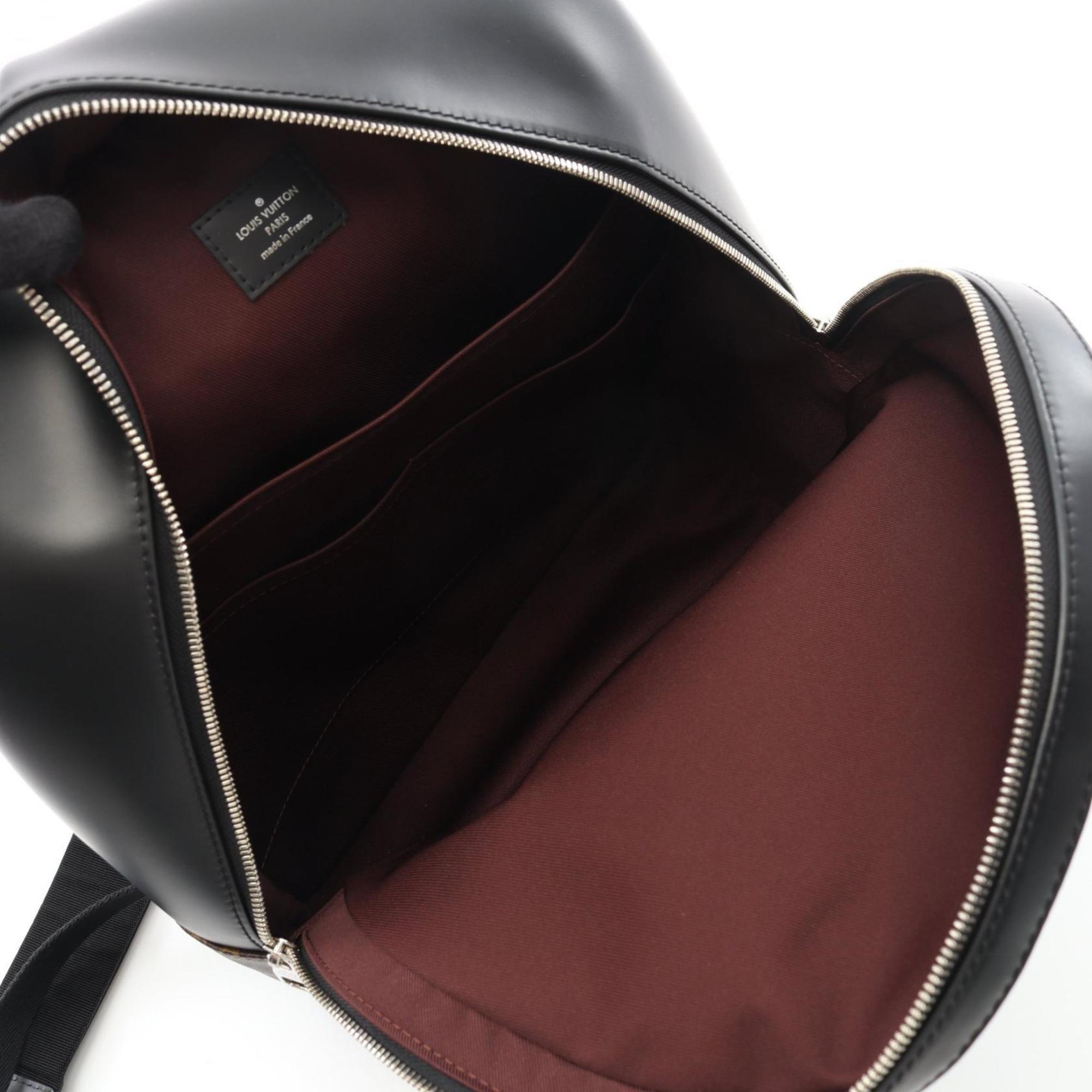 Louis Vuitton Black Brown Monogram Macassar Coated Canvas Monogram Pvc Leather Backpack (Pre-Owned)