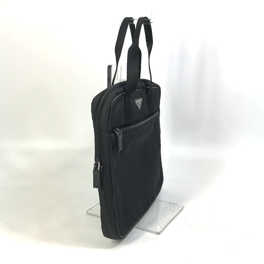 Prada Black Cloth Briefcase (Pre-Owned)