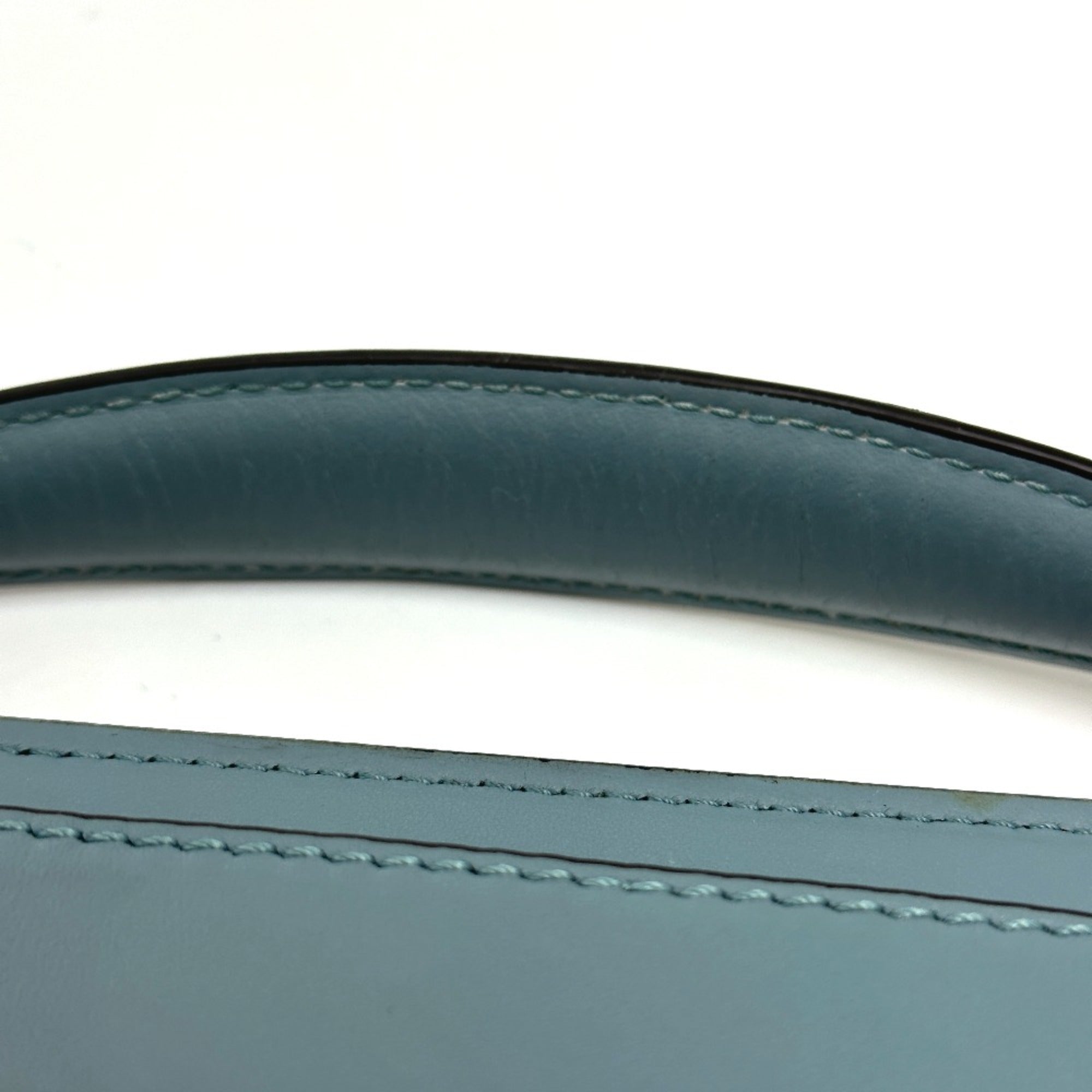 Fendi Blue Leather Handbag (Pre-Owned)