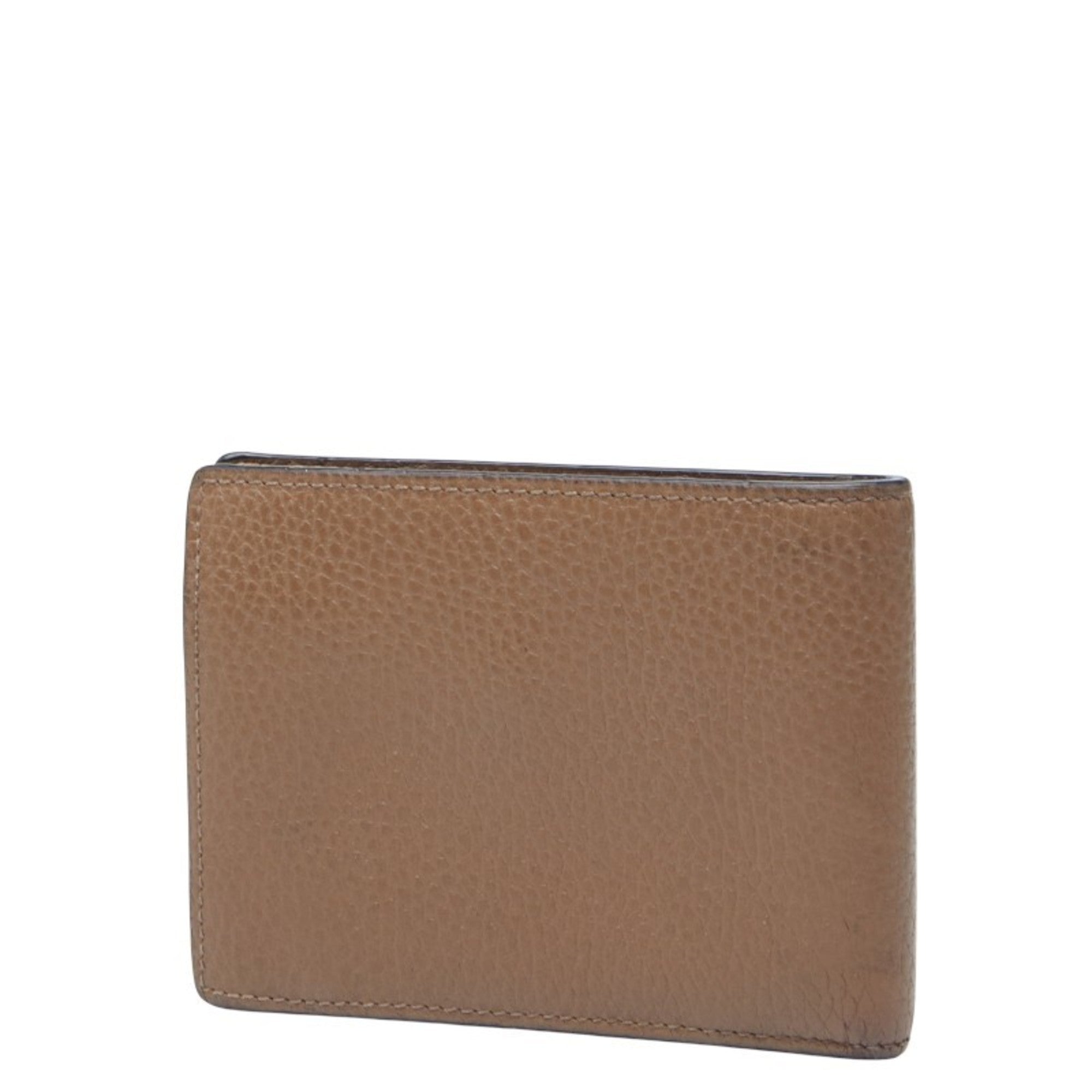 Gucci Brown Leather Wallet (Bi-Fold) (Pre-Owned)
