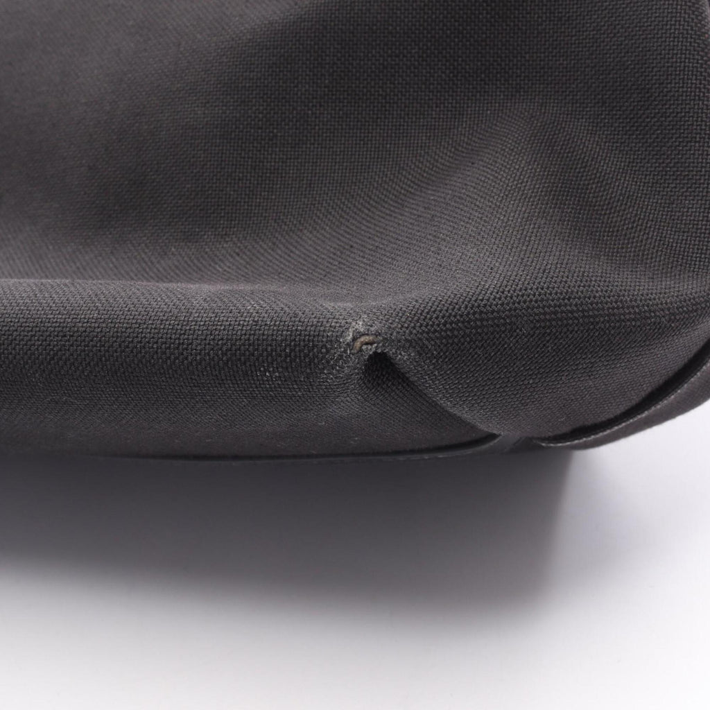 Prada Black Canvas Leather Handbag (Pre-Owned)