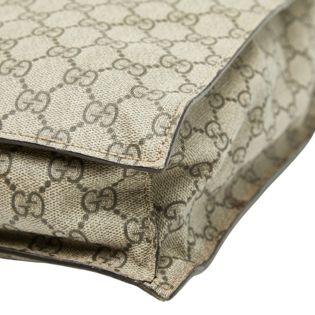 Gucci Beige Multi-Color Pvc Leather Shoulder Bag Tote Bag (Pre-Owned)
