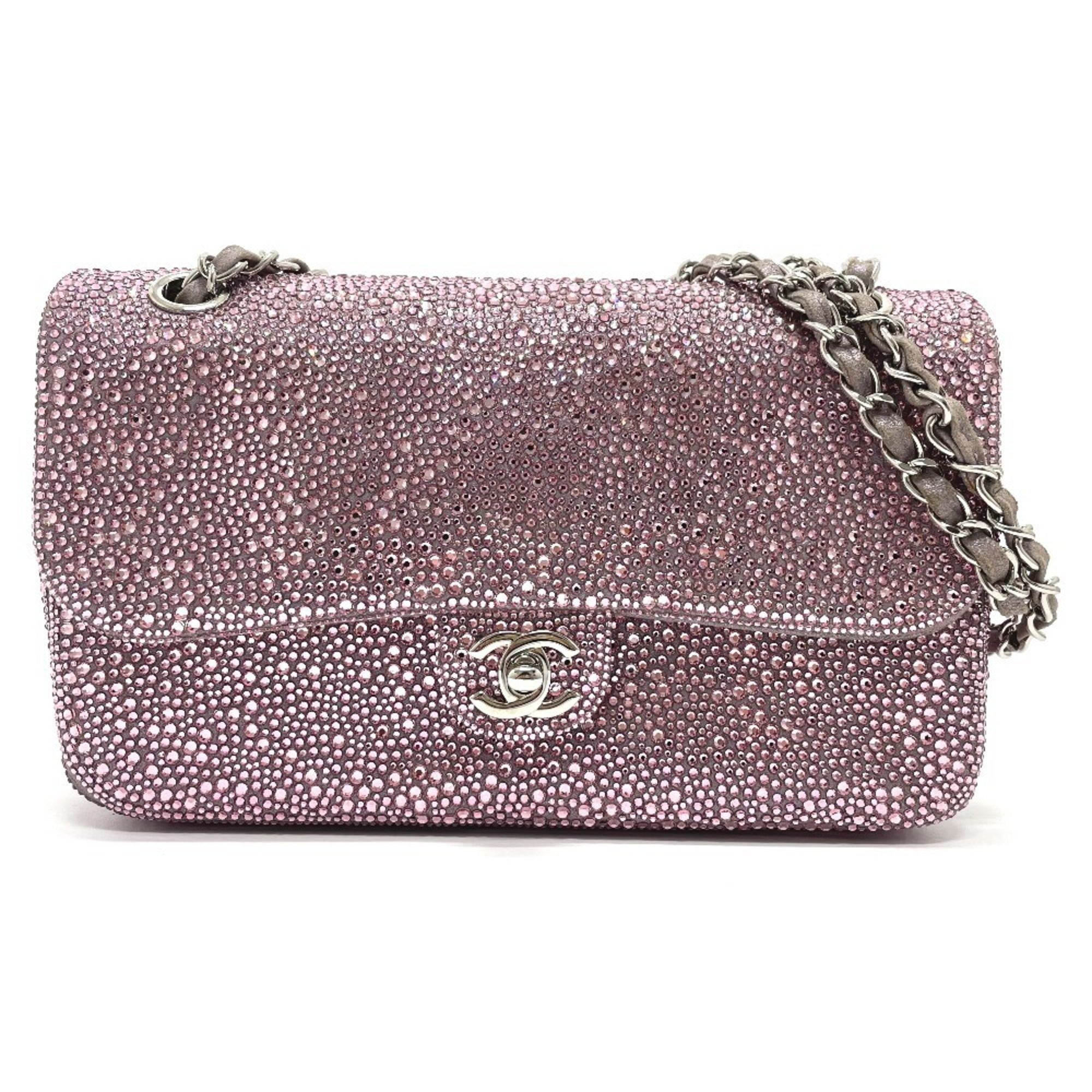 Chanel Pink Suede Shoulder Bag (Pre-Owned)