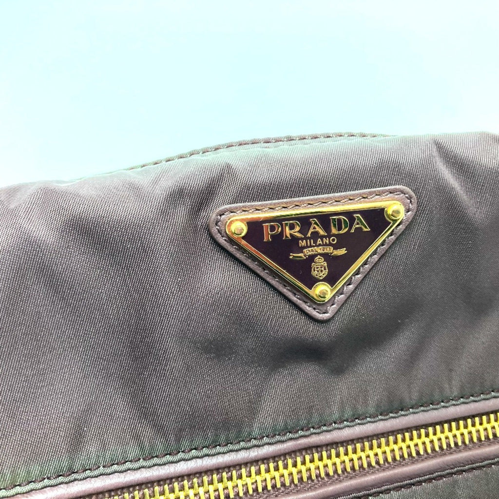 Prada Purple Leather Tote Bag (Pre-Owned)