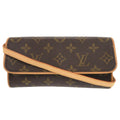 Louis Vuitton Brown Monogram Monogram Pochette Shoulder Bag (Pre-Owned)