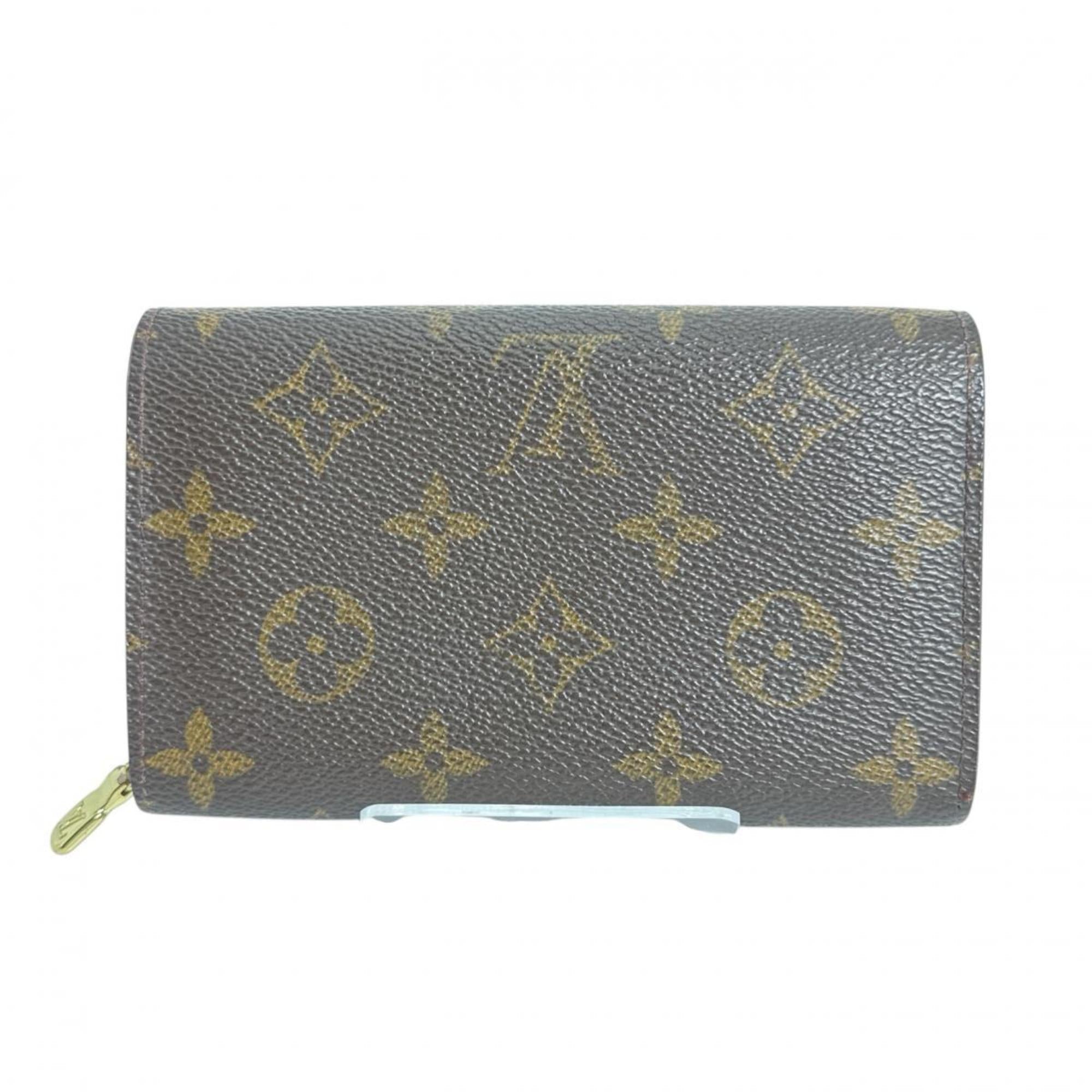 Louis Vuitton Brown Monogram Canvas Wallet (Bi-Fold) (Pre-Owned)