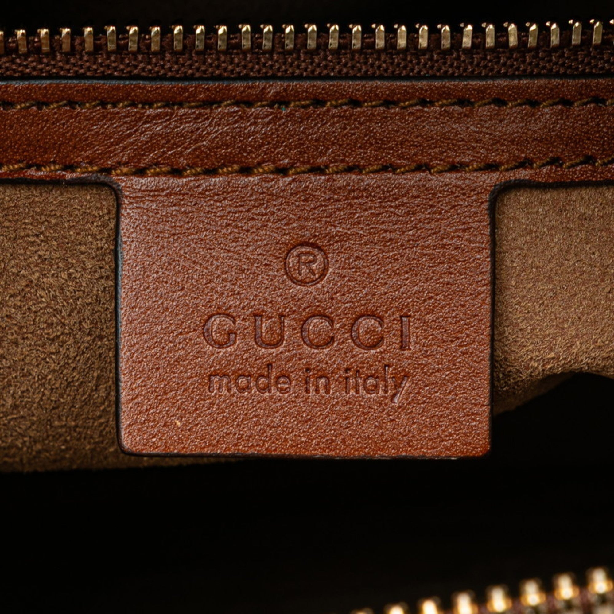 Gucci Beige Brown Pvc Leather Handbag Shoulder Bag (Pre-Owned)
