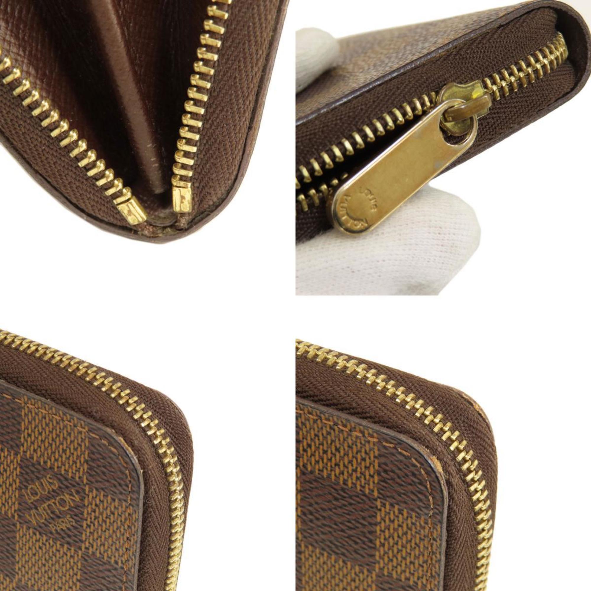 Louis Vuitton Damier Canvas Ebene Damier Canvas Coin Purse/Coin Case (Pre-Owned)