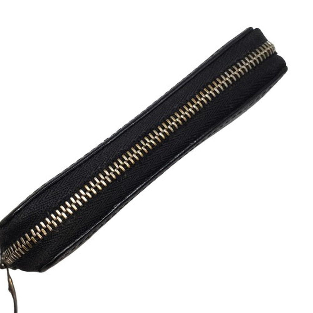 Louis Vuitton Taiga Black Taiga Leather Coin Purse/Coin Case (Pre-Owned)