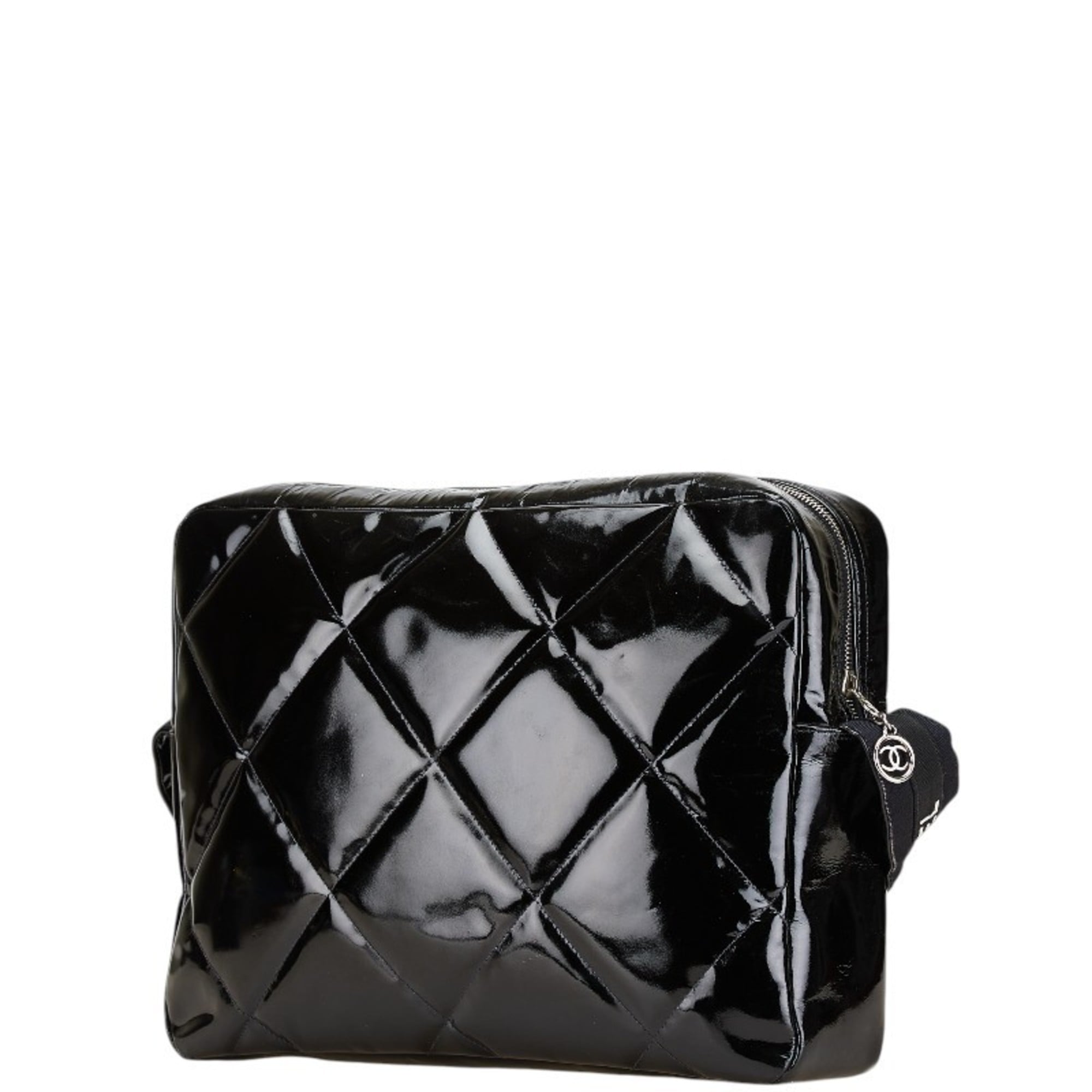 Chanel Black Patent Leather Shoulder Bag (Pre-Owned)