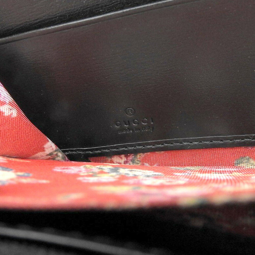 Gucci Black Leather Long Wallet (Bi-Fold) (Pre-Owned)
