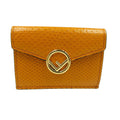 Fendi Yellow Leather Wallet (Tri-Fold) (Pre-Owned)