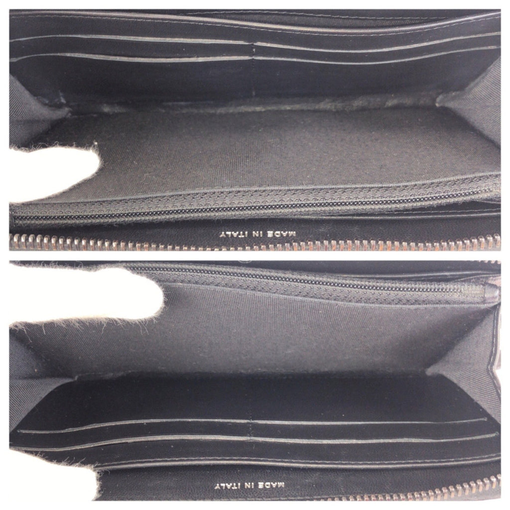 Chanel Black Leather Long Wallet (Bi-Fold) (Pre-Owned)