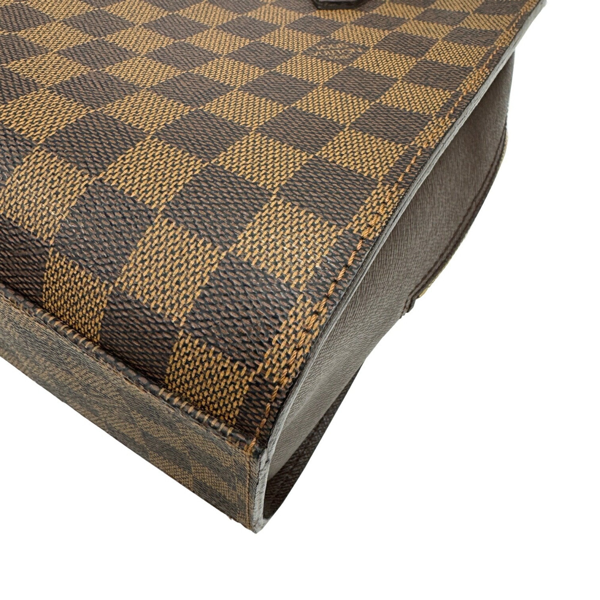 Louis Vuitton Damier Brown Damier Canvas Handbag (Pre-Owned)