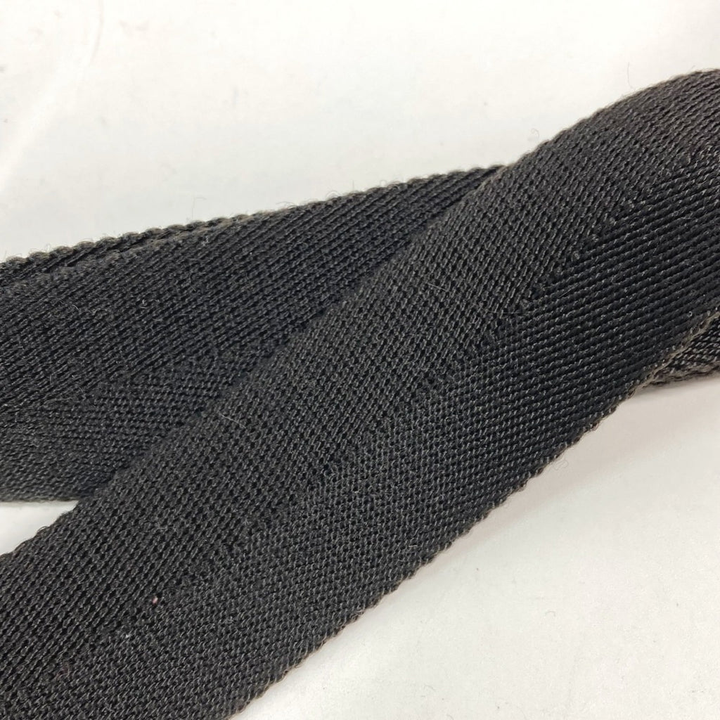 Gucci Black Gg Canvas Leather Fanny Pack Sling Bag (Pre-Owned)