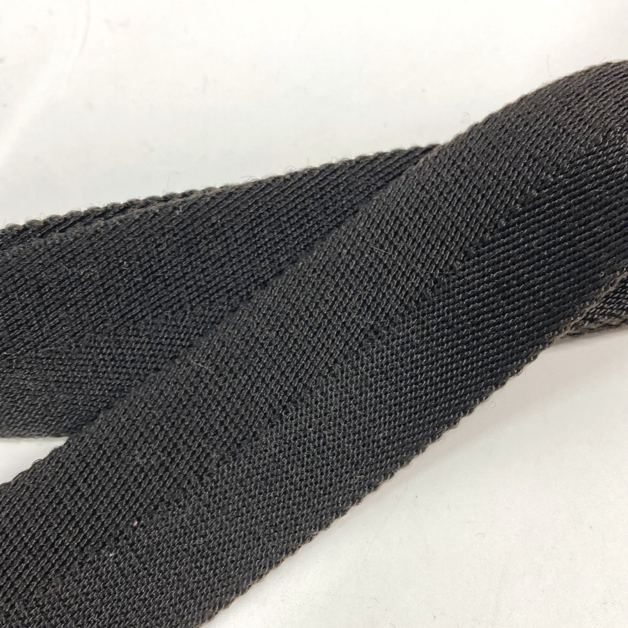 Gucci Black Gg Canvas Leather Fanny Pack Sling Bag (Pre-Owned)
