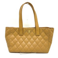 Chanel Beige Leather Tote Bag (Pre-Owned)