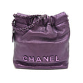 Chanel Purple Leather Shoulder Bag (Pre-Owned)