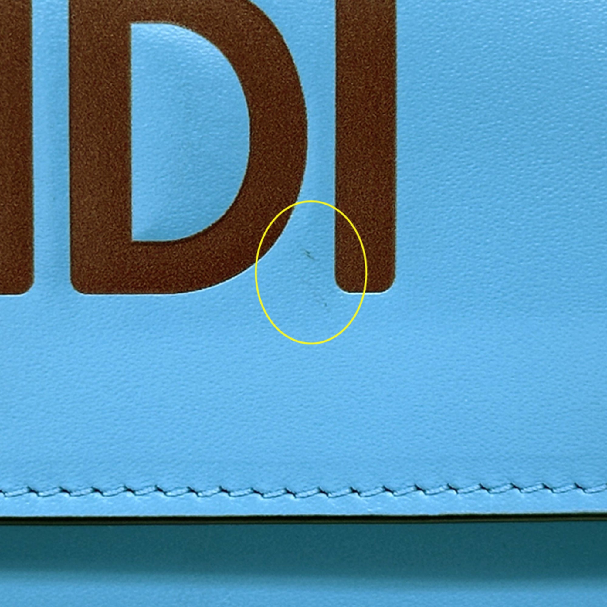 Fendi Blue Light Blue Leather (Pre-Owned)