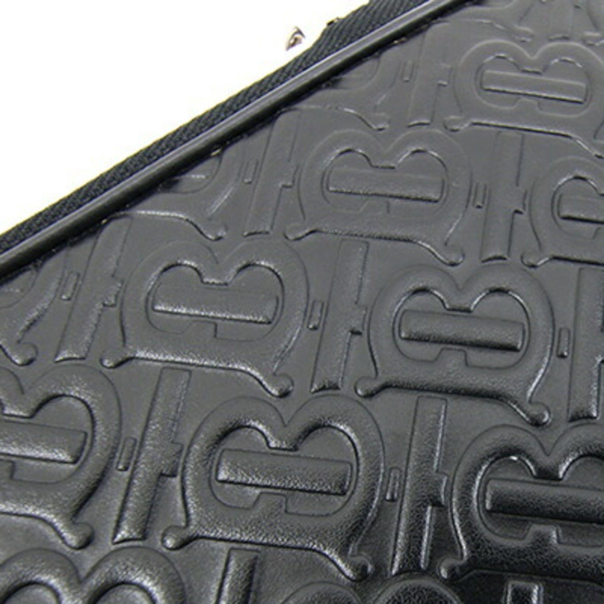 Burberry Black Leather Clutch Bag Document Case (Pre-Owned)