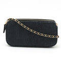 Chanel Navy Canvas Clutch Bag Shoulder Bag (Pre-Owned)