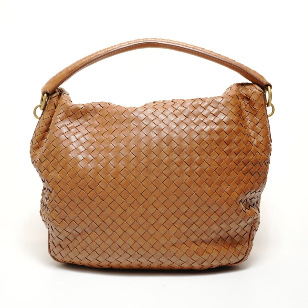 Bottega Veneta Intrecciato Brown Intrecciato Shoulder Bag (Pre-Owned)