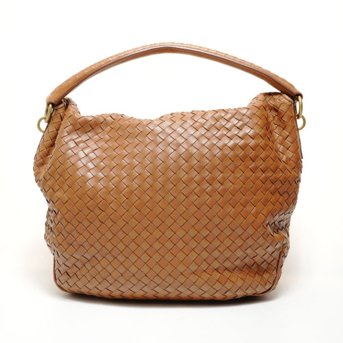 Bottega Veneta Intrecciato Brown Intrecciato Shoulder Bag (Pre-Owned)