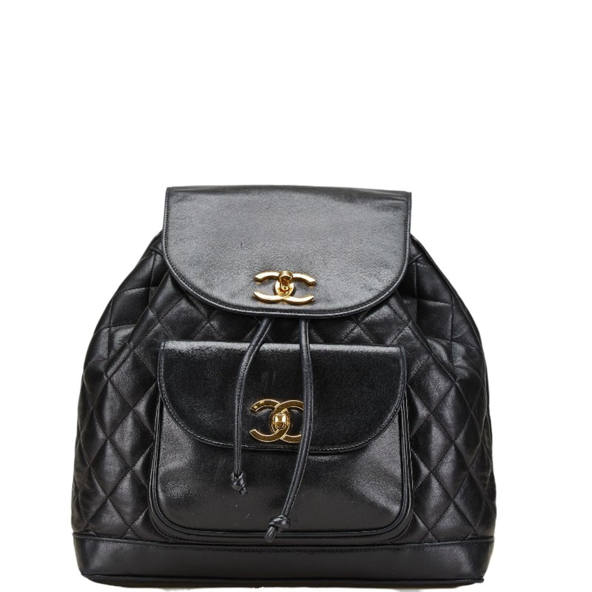 Chanel Black Leather Backpack (Pre-Owned)