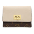 Louis Vuitton Brown Grayish Monogram Monogram Wallet (Tri-Fold) (Pre-Owned)