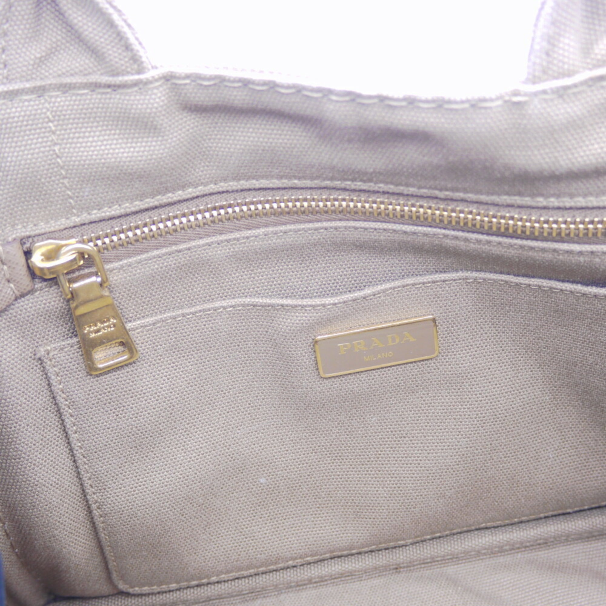 Prada Canvas Handbag Shoulder Bag (Pre-Owned)