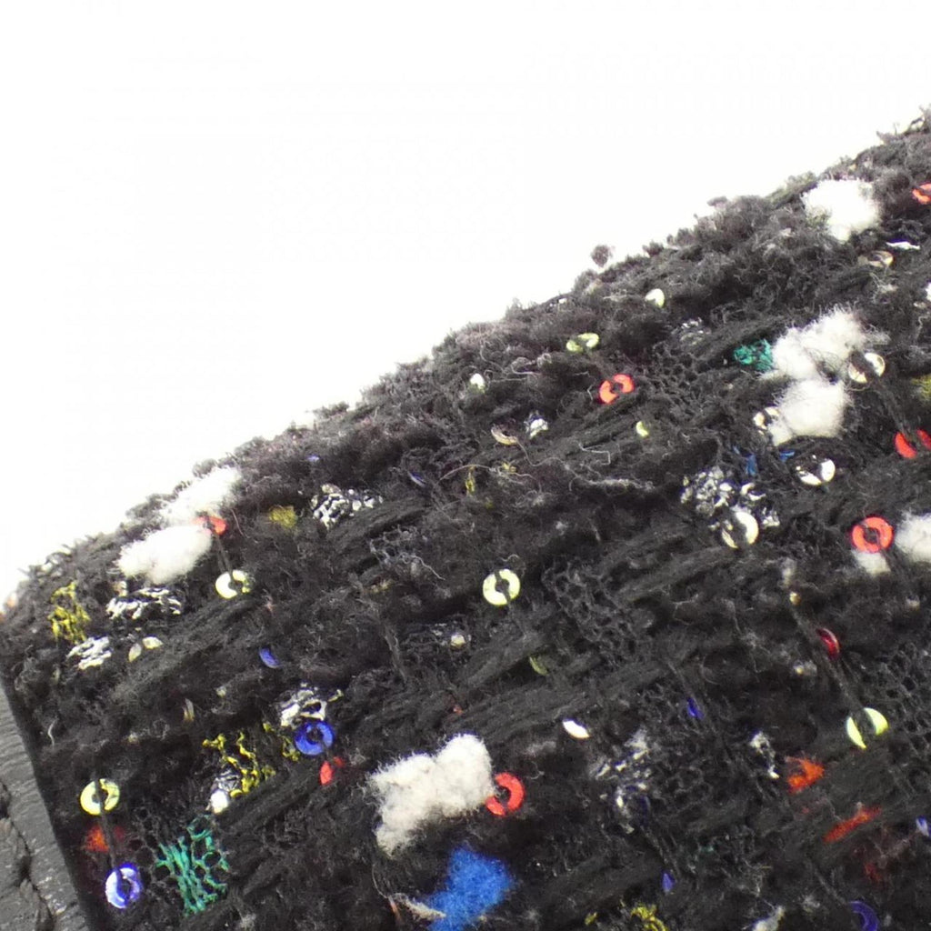Louis Vuitton Black Tweed Spangles Leather Shoulder Bag (Pre-Owned)